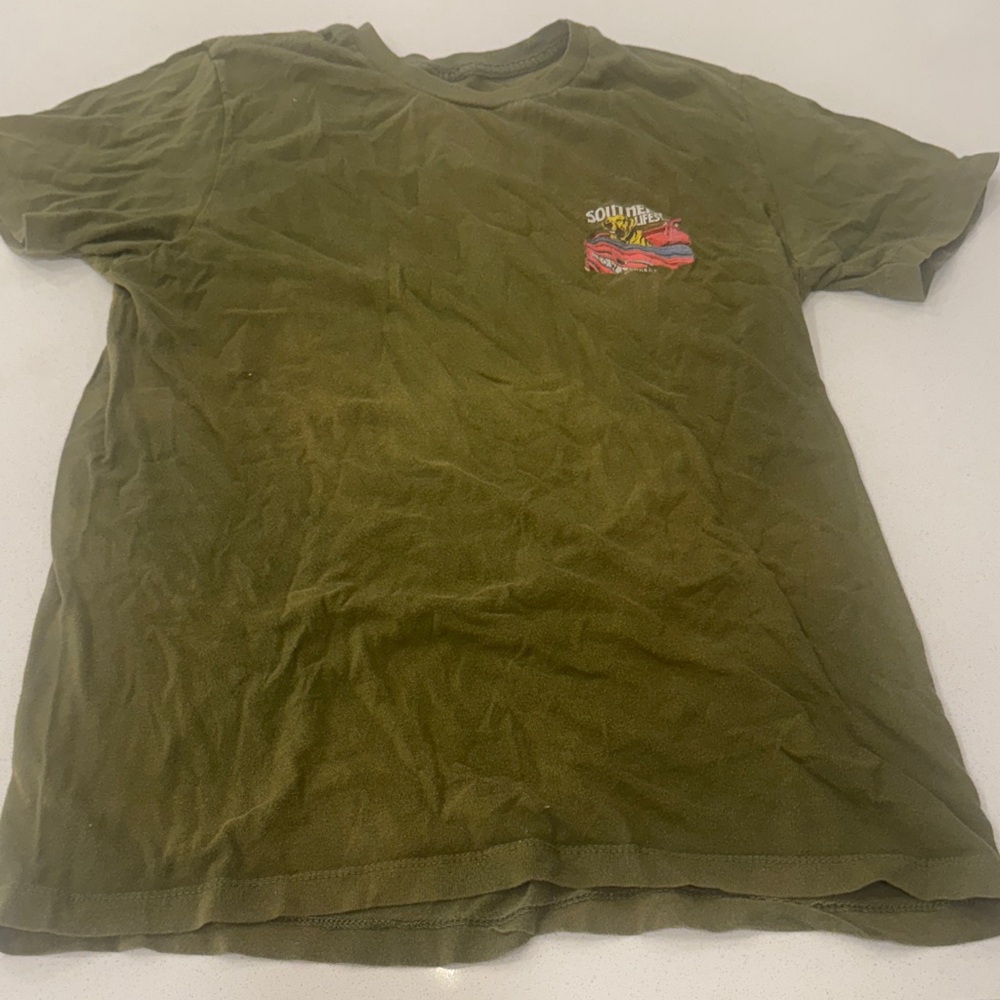 crown & ivy Olive Green Short Sleeve Tee